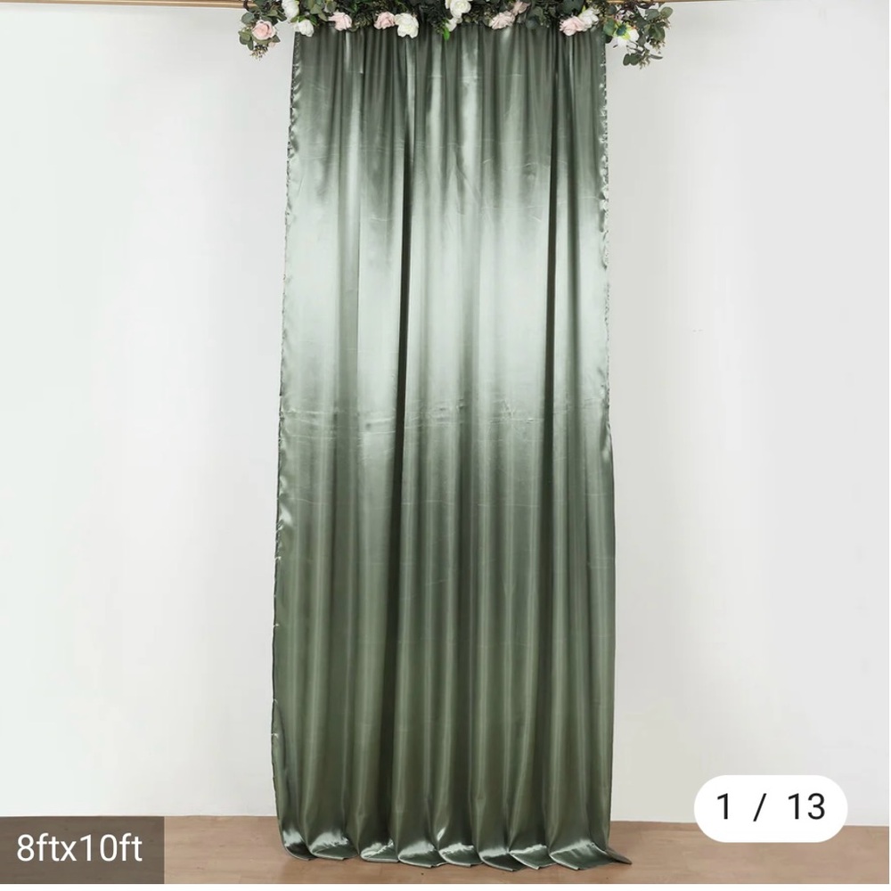 8’x10’ dusty sage green backdrop